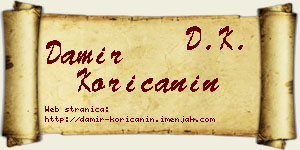 Damir Korićanin vizit kartica